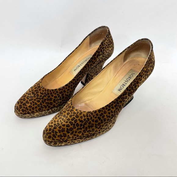 Nordstrom Shoes - Nordstrom Leopard French Heels Made in Italy  9 1/2”